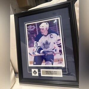 Toronto Maple Leafs Framed Hockey Art with Black Frame